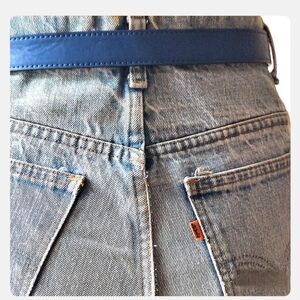 Levis Vintage Upcycled Denim Jean Skirt, Orange Tab,  26-27